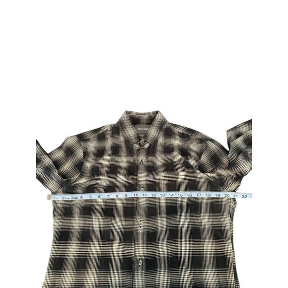 Bonobos Men's Black White Plaid Tailored Slim Fit Button Down Shirt Medium - Picture 10 of 12